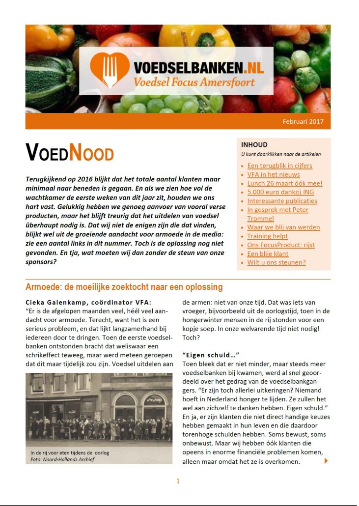 VoedNood februari 2017 VoedNood februari 2017